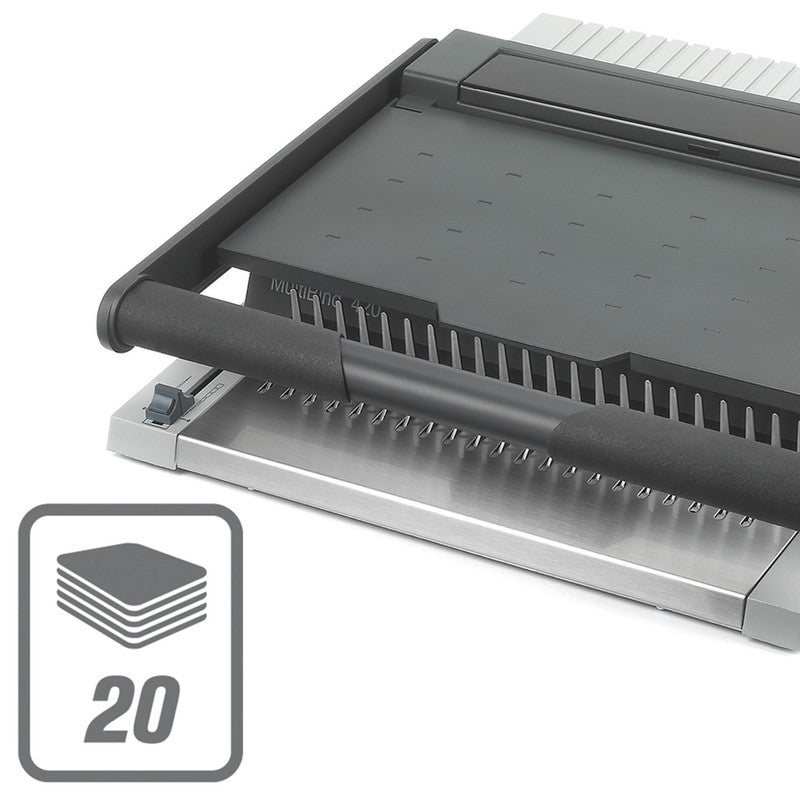 GBC MultiBind 420 Bindegerät – Plastik-, Draht- und Clickbindung, für Draht (21/34 Ringe), bis 20 Blatt