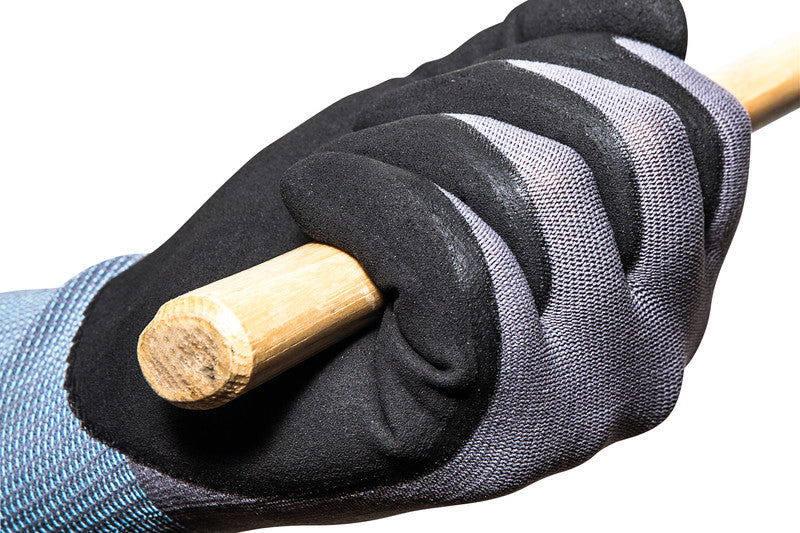 Arbeitshandschuhe – Grösse 10 – Nylon, EN 388, CE Kategorie II, Grau, Nitril-Mikroschaum (Innenhand)