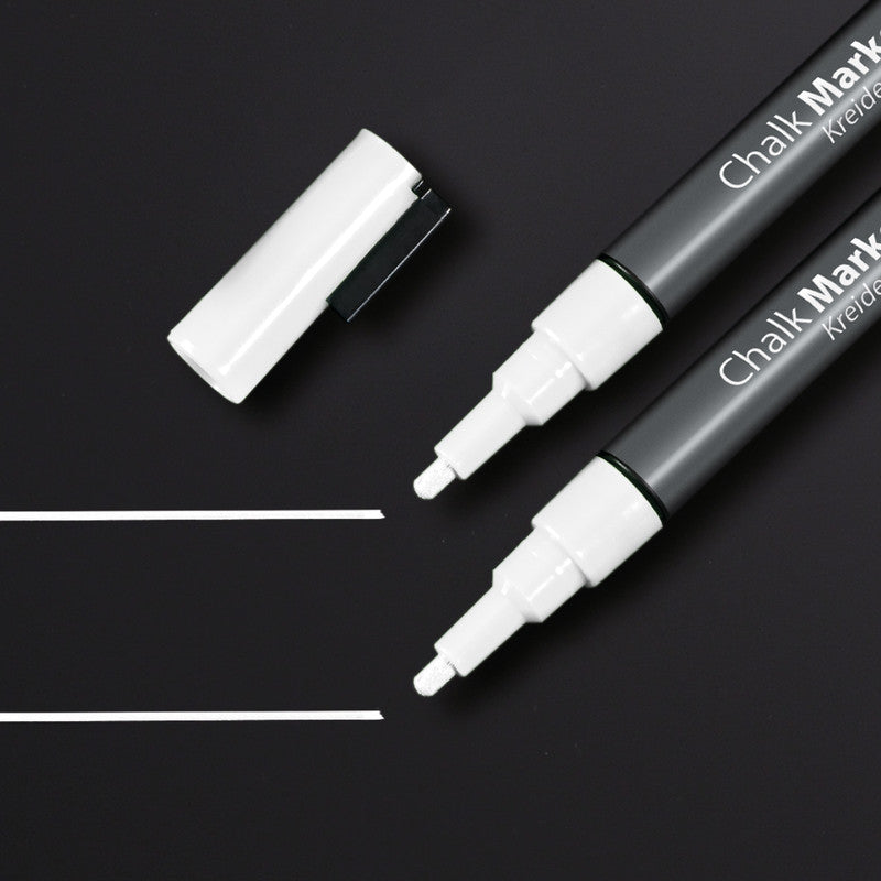 Sigel Artverum Kreidemarker – Rund, 2–3 mm – Weiss – 2er-Set