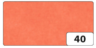 Folia Transparentpapier – 70 × 100 cm, gefalzt, 42 g/m², orange, 25 Bogen, zum Basteln