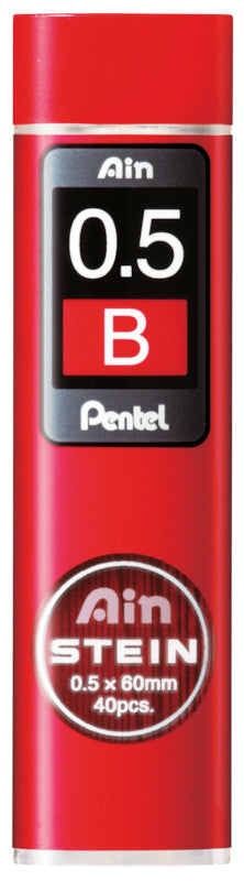 Pentel Bleistiftminen – Graphit, 0,5 mm, B, 40 Stk.
