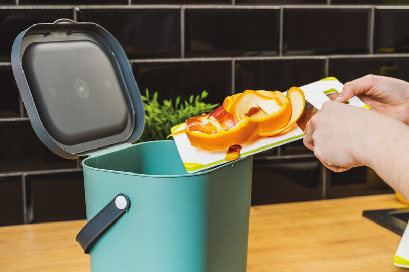 Rotho Recyclingbox Albula – 6 l – Kunststoff, rechteckig – Mistelgrün