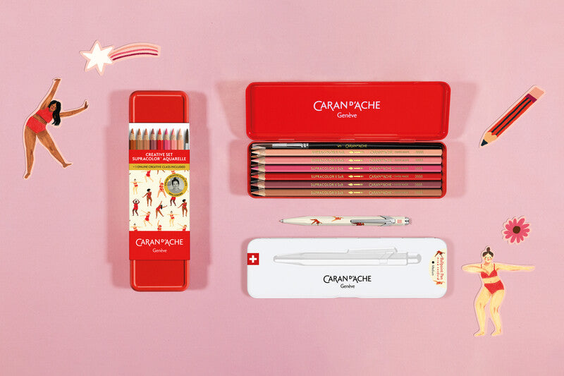 Caran d-Ache Caran d'Ache Kugelschreiber – Mehrfarbig, Seidenmatt, Aluminium
