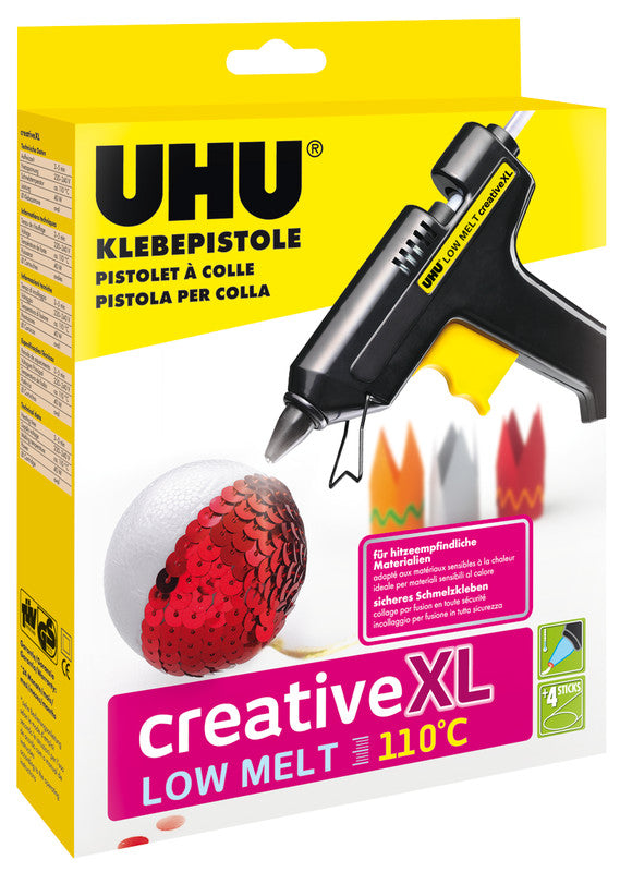 UHU Heissklebepistole Creative – 40 W – 110 °C – inkl. 4 Klebepatronen