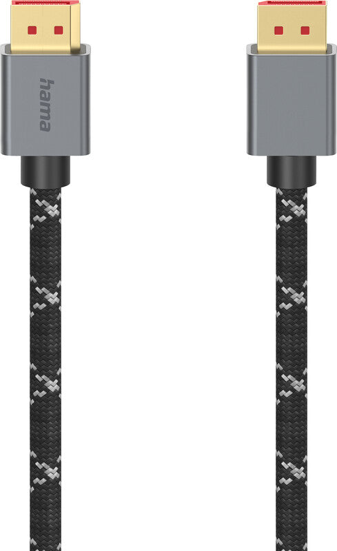 Hama DisplayPort-Kabel – 2 m, schwarz – für Video- und Audiogeräte