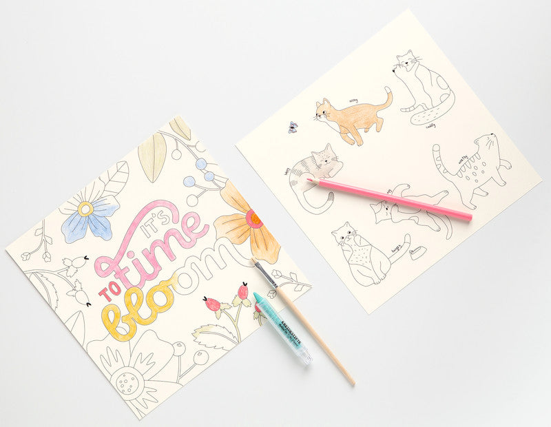 Folia Me Time Malbuch, Zeichenpapier, 23 × 23 cm, Mehrfarbig