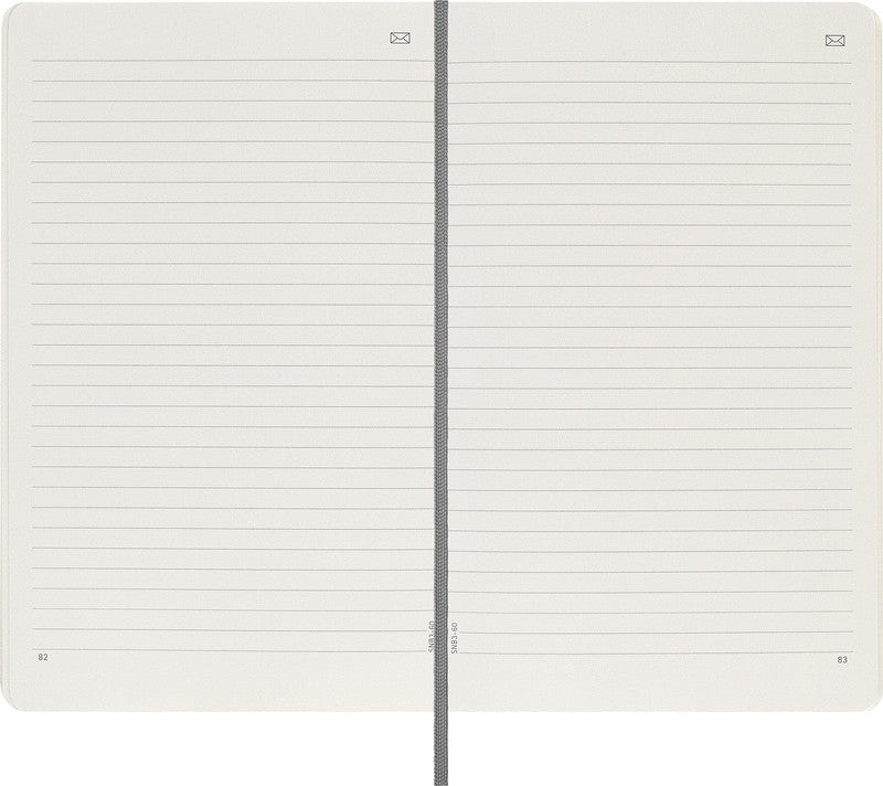 Moleskine Notizbuch, Leimbindung, Softcover, 176 Seiten, 100 g/m² – schwarz, für MOLESKINE Notes App