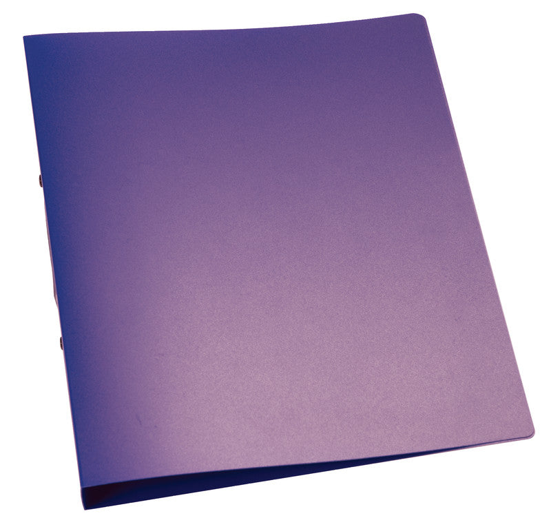 Q-connect Zeigebuch – A4 Hochformat – 2-Ring, Ø 25 mm, Rücken 30 mm – Violett, Kunststoff