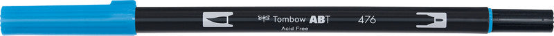 Tombow ABT Dual Brush Pen – cyan, Kunststoff, Spitze 3–10 mm, wasserbasiert, geruchsarm