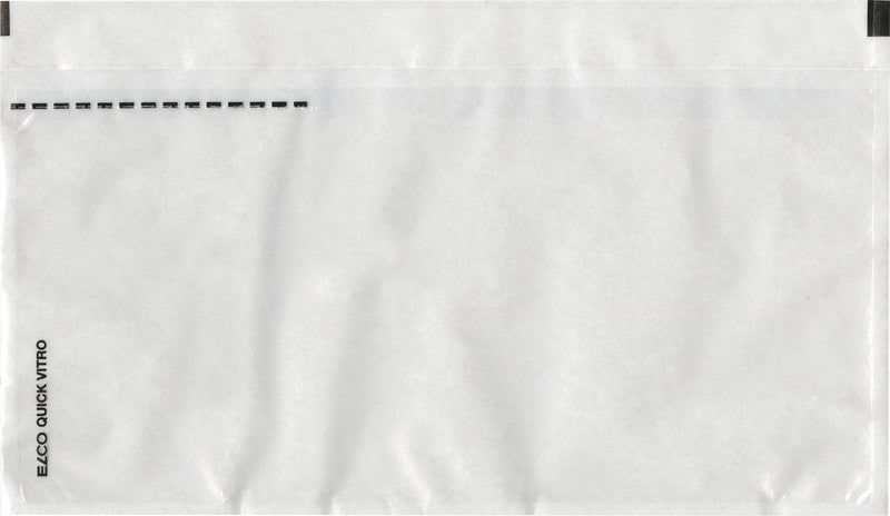Elco Dokumententasche – C6/5 (114 × 229 mm), ohne Fenster, unbedruckt, transparent, selbstklebend – 250 Stück