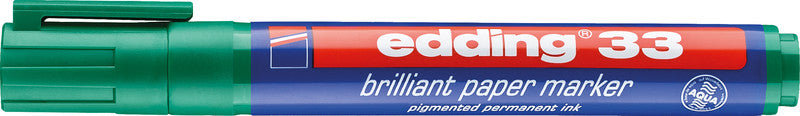 Edding Non-Permanent-Marker Brillant 33 – Keilspitze 1-5 mm – Grün – Nachfüllbar