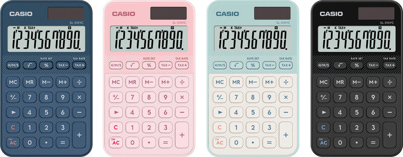 Casio Taschenrechner SL-310YC – 10-stellig – Solar/Batterie – Hellgrün