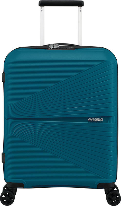 American Tourister Handgepäck-Trolley – 33,5 l, Hartschale, 4 Doppelrollen, mit TSA, Petrol, 40 × 50 × 20 cm
