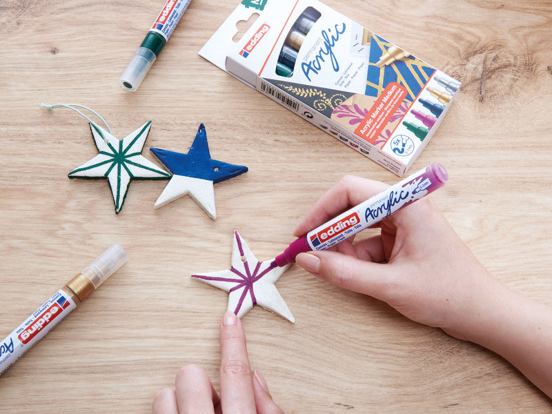 Edding Acrylmarker für Permanent-Marker – sortiert, 5er