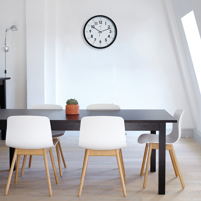 Orium by cep Orium Wanduhr Silent Clock – Ø 40 cm, schwarz, Kunststoff, lautlos