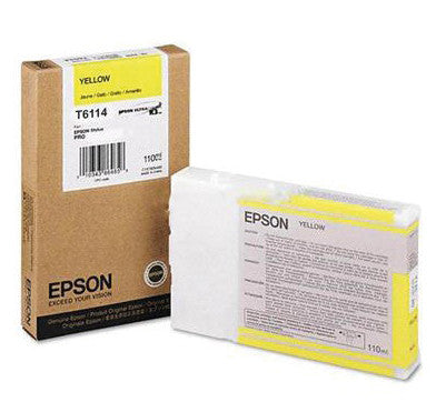 Epson Tintenpatrone T6114, Gelb, 110 ml – für Inkjetdrucker/Multifunktionsgeräte