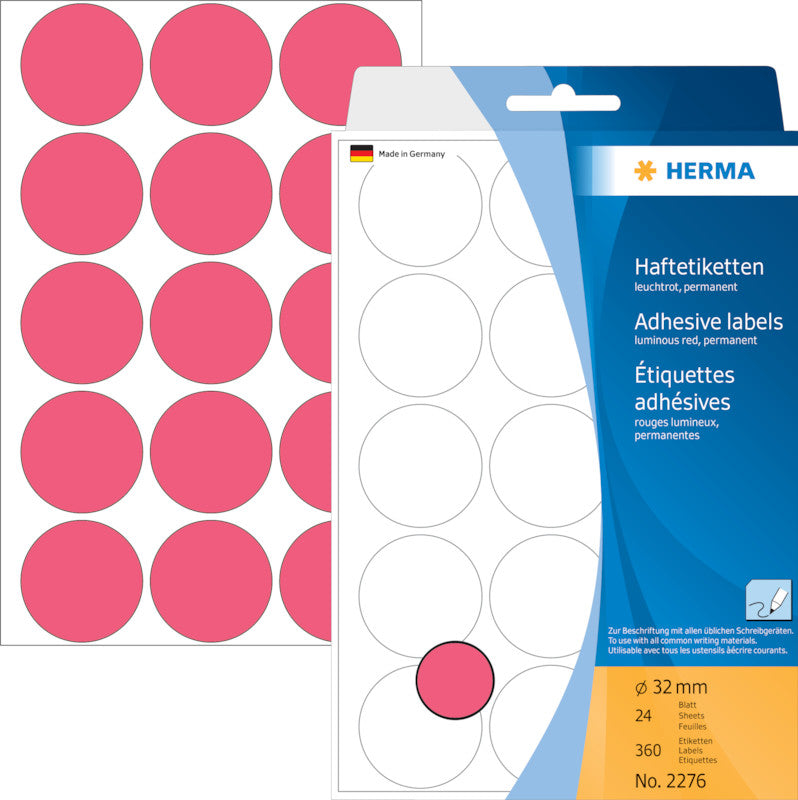 HERMA Schuletiketten – 52 × 82 mm, Abgerundete Ecken, 128 Stk, 32 Bogen, Papier, Permanent Haftend