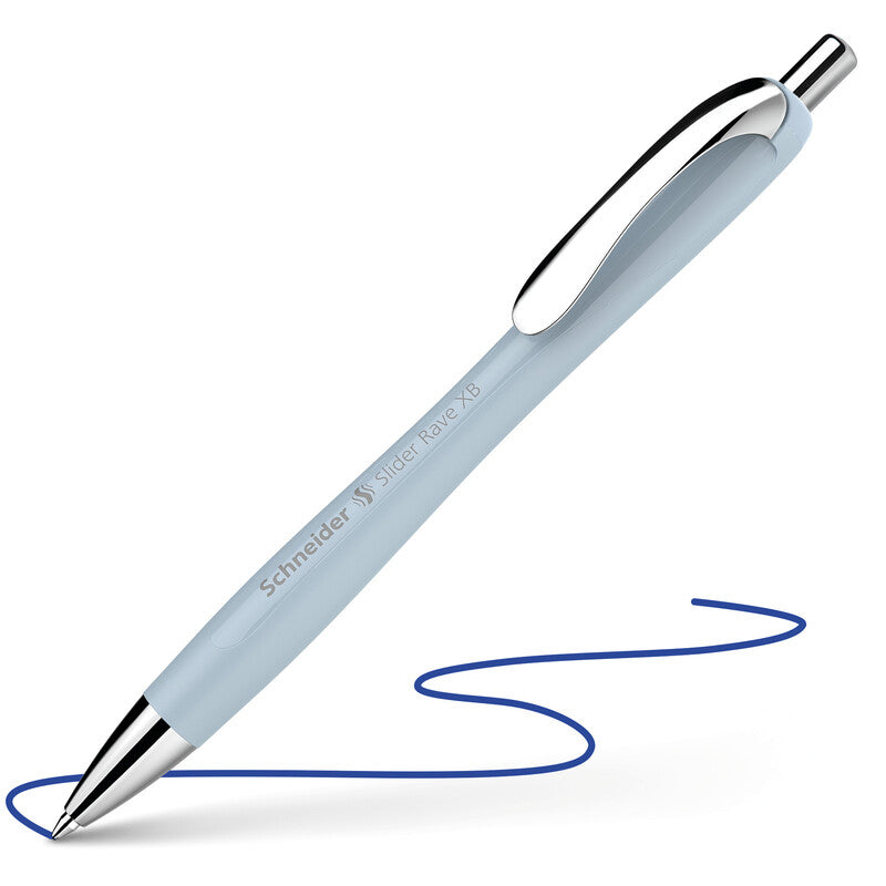 Schneider AG Schneider Slider Rave XB Kugelschreiber – Blau, Spitze 0,7 mm, Druckmechanik, Kunststoff, dokumentenecht, nachfüllbar