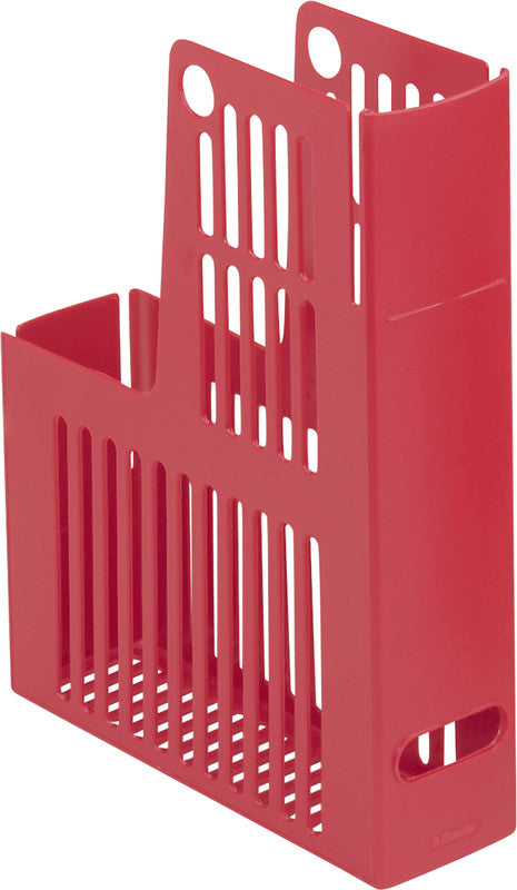 Esselte Stehsammler – Kunststoff, ohne Beschriftungsfeld, rot, 235×72×310 mm