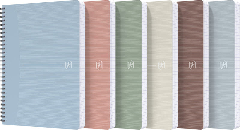 Elba Collegeblock, A4, kariert, Spiralbindung, 90 Blatt, 90 g/m² – rosa, für SCRIBZEE App