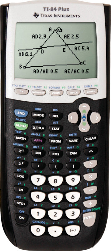 Texas Instruments Taschenrechner TI-84 Plus – 16-stellig, LC-Display, Batterie, schwarz
