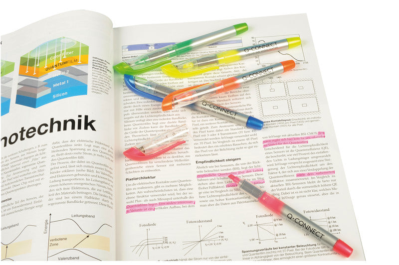 Q-CONNECT Blauer Textmarker – Keilspitze, 1–4 mm
