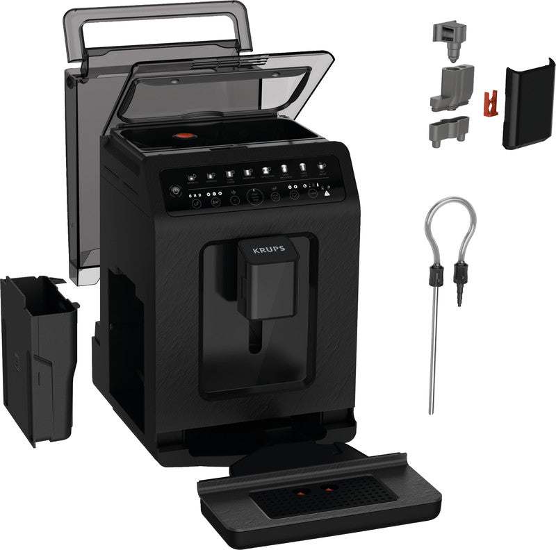 Krups Kaffeevollautomat – 2,3 l, 260 g, 2 Tassen, Schwarz