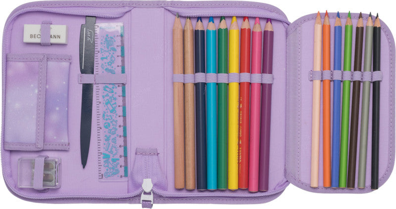 Beckmann Classic 1st Etui 2 Klappen, gefüllt, 21-teilig – Candy – Kunststoff – 20,5 × 13,3 × 3,8 cm