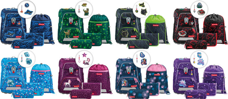 Step by Step Schulrucksack-Set Fit – 5-teilig – Dino Targo – umweltfreundliche Verpackung