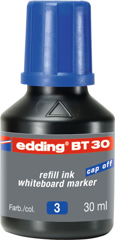 Edding Nachfüllung für Edding 250, 28, 29 + 2 weitere Marker – blau, löschbar, 30 ml