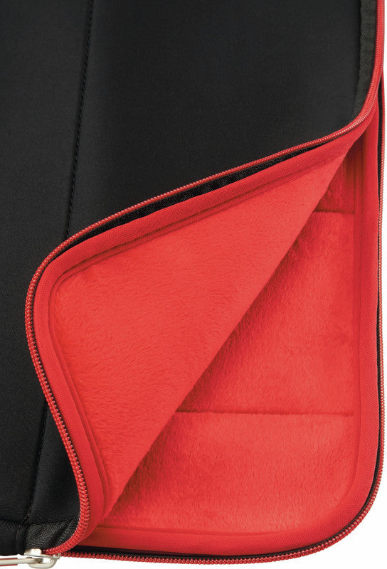 Samsonite Airglow Notebook-Schutzhülle – für Notebooks bis 14,1", 4 l, Neopren/Polyester, Schwarz/Rot
