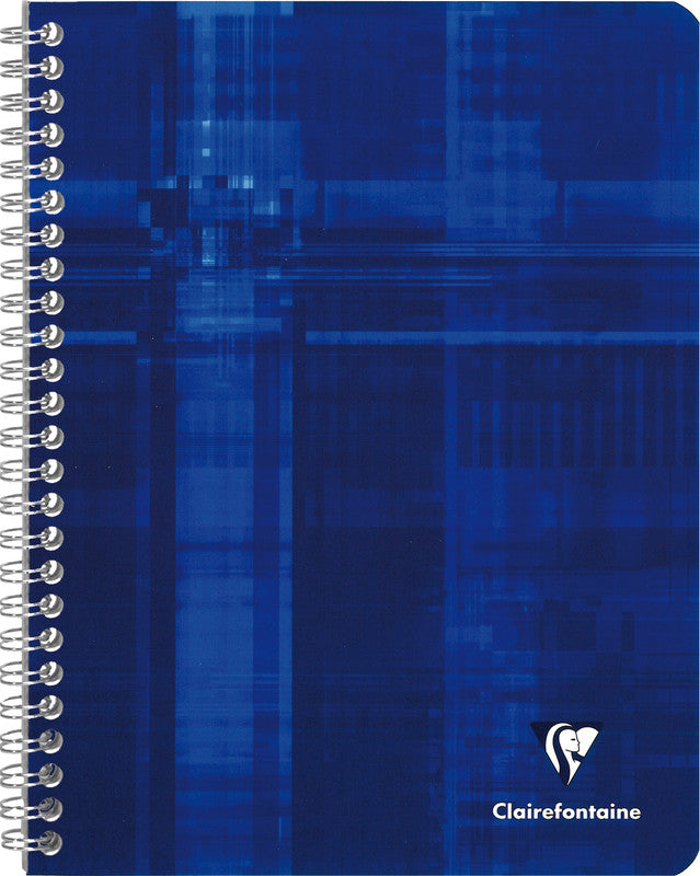 Clairefontaine Spiralheft, 170 × 220 mm, kariert, Spiralbindung, Karton, 50 Blatt, 50 g/m² – sortiert