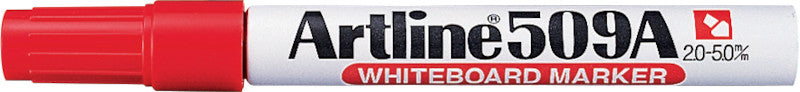 Artline Whiteboard-Marker 509A – Keilspitze 2-5 mm – Rot – Trocken abwischbar