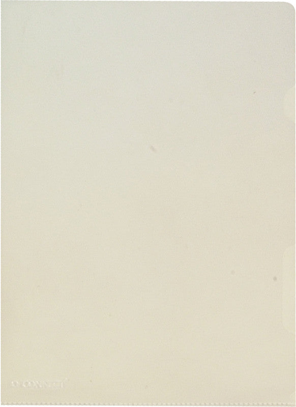 Q-connect Sichtmappe A4 – transparent, Kunststoff, glänzend, 140 µm, 100er-Pack