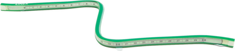 Linex Wandtafel-Lineal 30 cm – Kunststoff, grün, flexibel