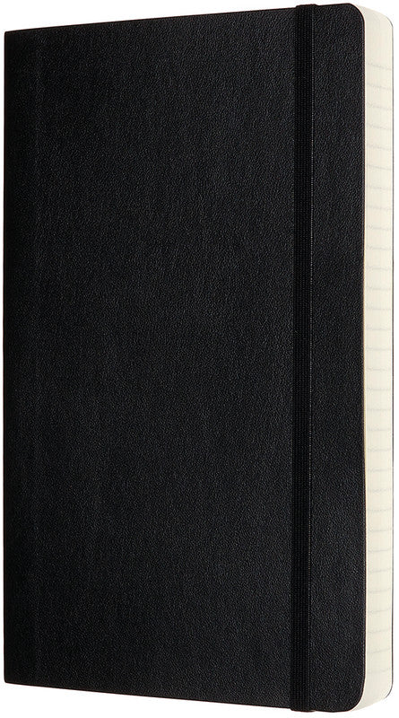 Moleskine Notizbuch, 130 × 210 mm, liniert, Leimbindung, Softcover, 400 Seiten, 70 g/m² – schwarz