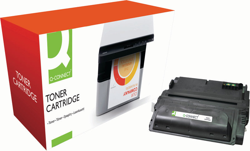 Q-Connect – Toner Q1338A – schwarz, 12000 Seiten – für Mono-Laserdrucker/Multifunktionsgeräte