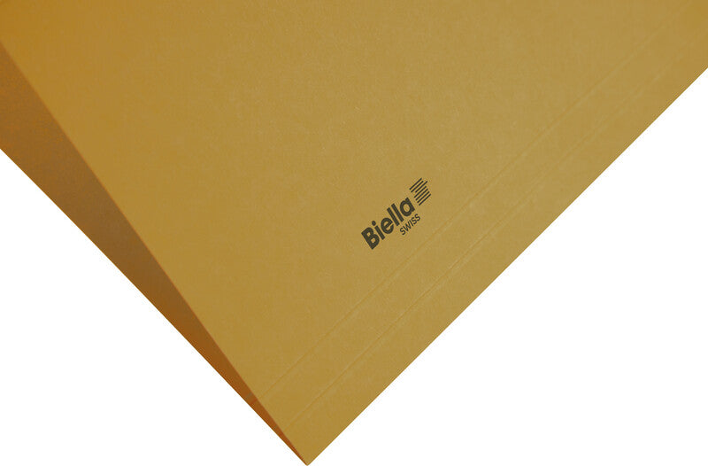 Biella Hängeordner für A4 – Karton, Gelb, 320 × 250 mm, mit Vordruck