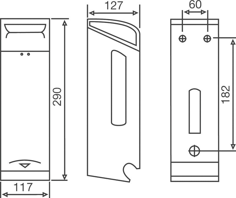 Katrin Toilettenpapierspender – Edelstahl/matt, für 2 Rollen, 12,7 × 11,7 × 29,0 cm