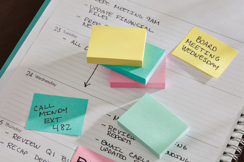 Post-it Haftnotizen – 51×38 mm – sortiert – 12×100 Blatt