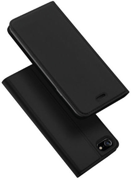 Dux Ducis Booklet-Hülle Skin Pro – für Apple iPhone SE (2020) – schwarz – Kunstleder – mit Kartenfach