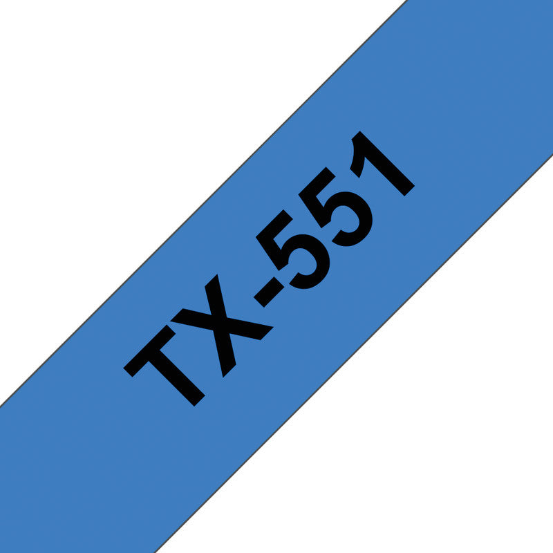 Brother Schriftband – 24 mm × 15 m, blau, schwarz