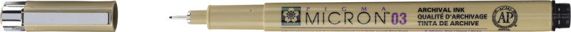 Sakura Pigma Micron Fineliner 0,35 mm – schwarz – wasserfest