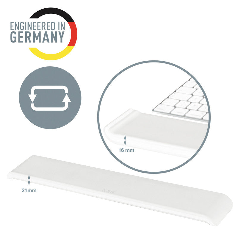 Leitz Tastatur-Handgelenkauflage – Ergo Cosy – für Tastatur – Schaumstoff – rutschfest – 437×71×22 mm – Grau
