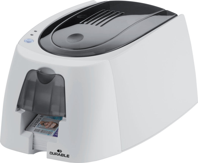 Durable Duracard ID 300 – Kartendrucker, Thermotransfer, 260 × 300 dpi, für PVC-Karten 85,6 × 53,98 mm, USB