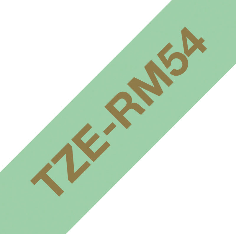 Brother Textilband – 24 mm × 4 m, mintgrün, gold, TZe