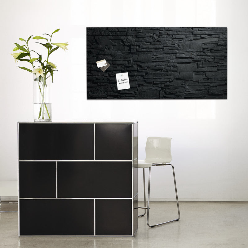 Sigel Whiteboard – 130 × 55 cm, Glas, magnetisch, Wandmontage