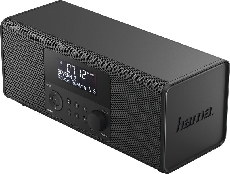 Hama DR1400 Tragbares Radio – DAB+/UKW, Netz, Schwarz