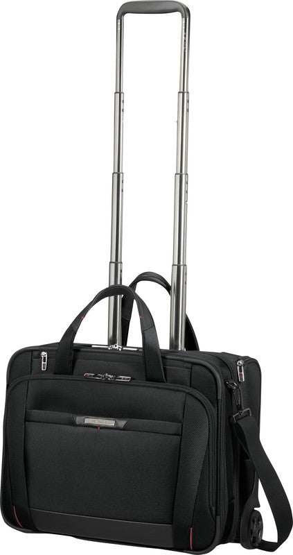 Samsonite Pro-DLX 5 Notebook-Trolley – 34,5 l, RFID-Fach, Aufsteckfunktion, Nylon, Schwarz