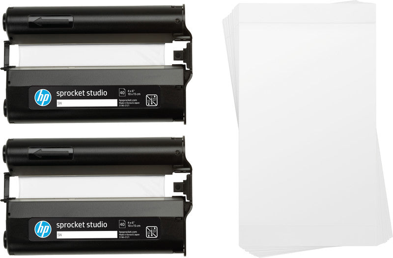 HP Sprocket Studio Fotopapier – glänzend, 102 × 152 mm, 240 g/m², 80 Blatt – für HP Sprocket Studio